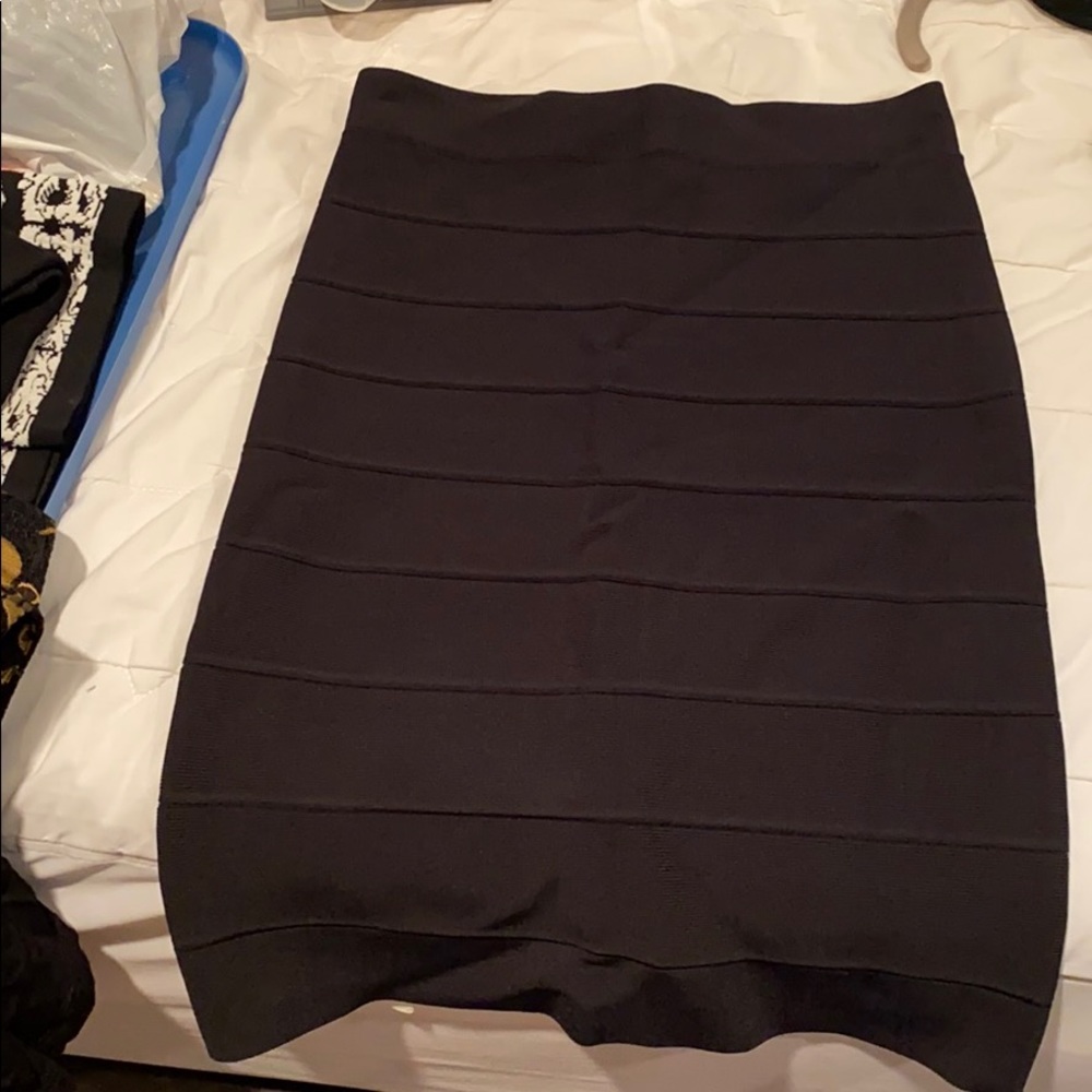 BCBG black bandage skirt size M
